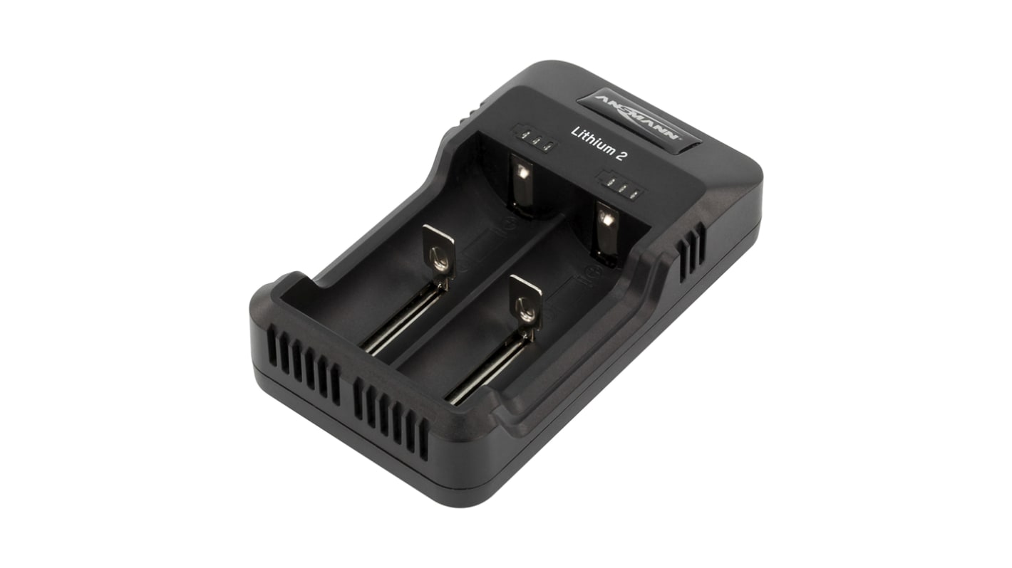 Ansmann Battery Charger For Lithium-Ion, NiMH AA, AAA, 26650, 22650, 18650, 18500, 17670, 16340, 14500