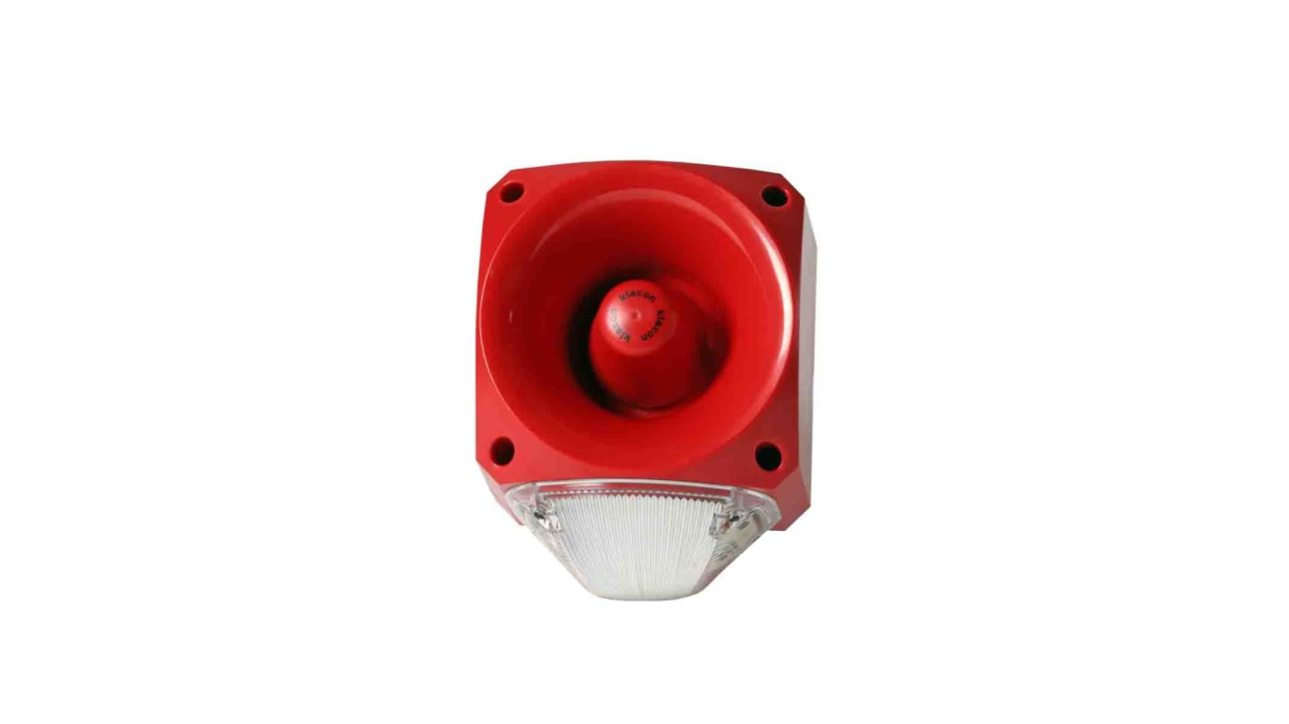 Klaxon PNC Xenon Alarm-Leuchtmelder Klar / 120dB, 110 → 230 V ac
