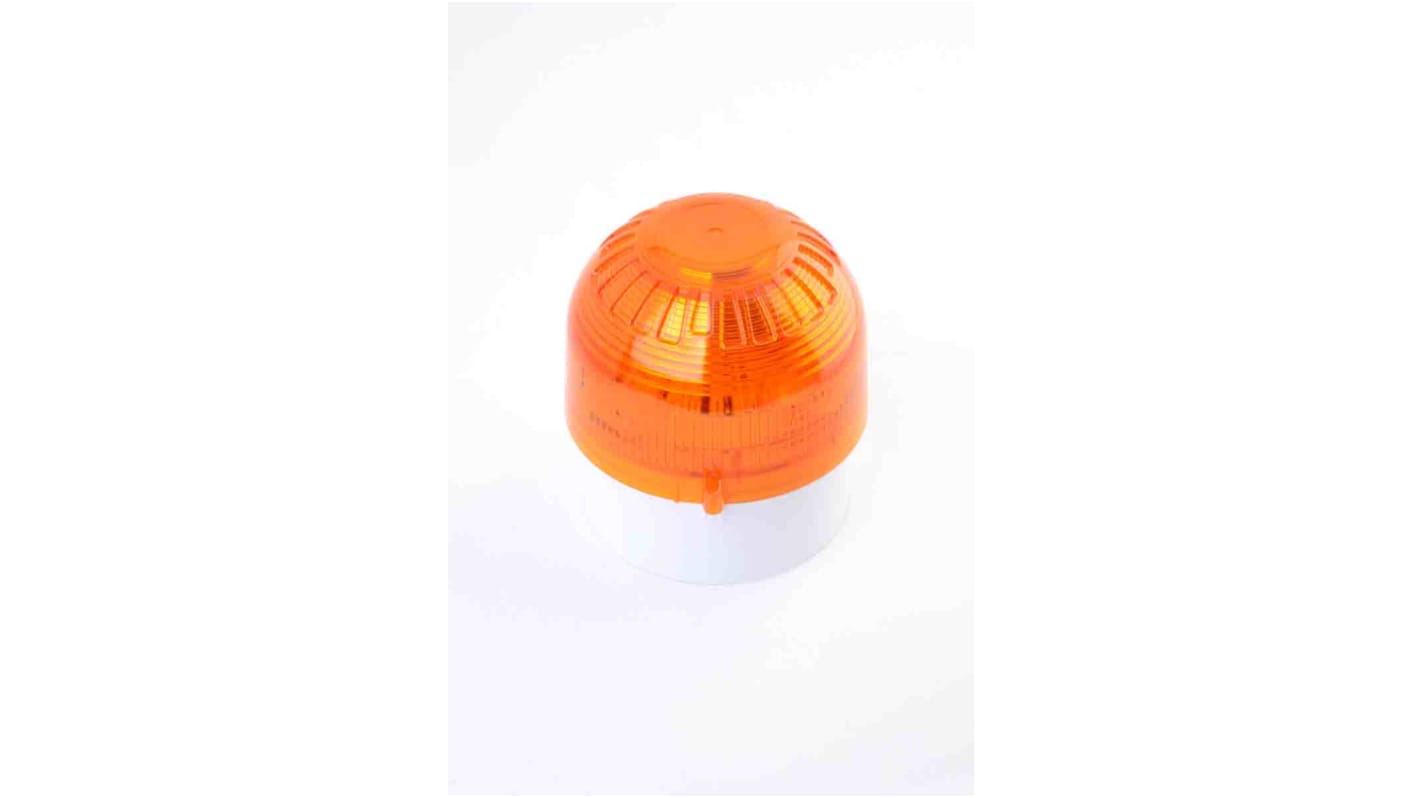 Klaxon PSB, Xenon Signalleuchte Orange, 110 → 230 V ac, Ø 98mm x 104mm