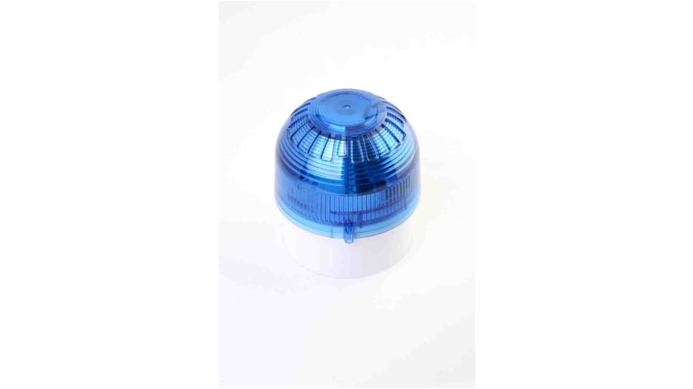 Klaxon PSB Series Blue Beacon, 110 → 230 V ac, Base Mount, Xenon Bulb, IP65