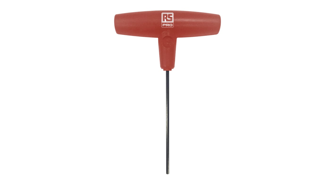 RS PRO T Shape Metric Hex Key, 3mm