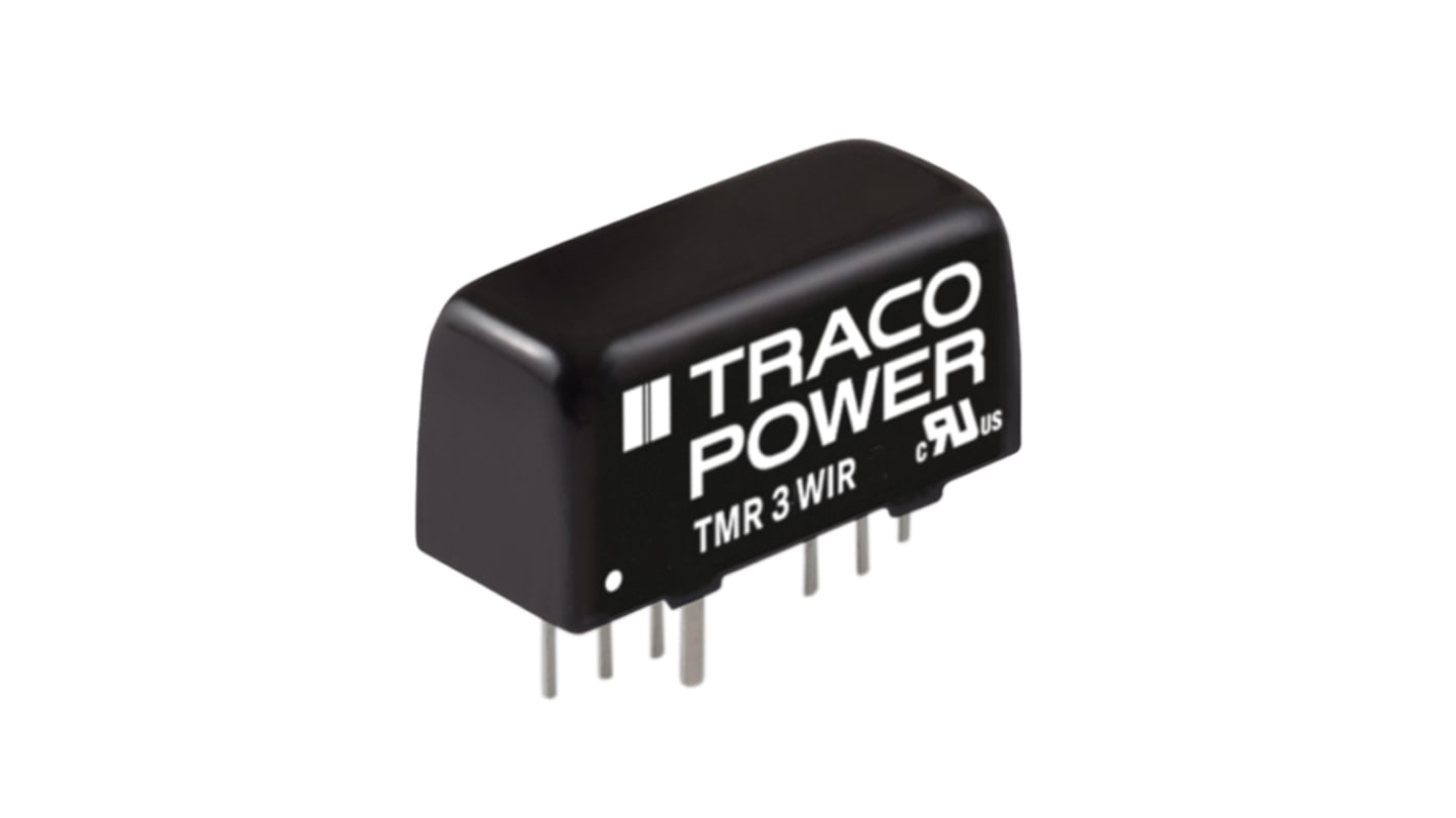 TRACOPOWER DC-DCコンバータ Vout：12V dc 9 → 36 V dc, 3W, TMR 3-2412WIR