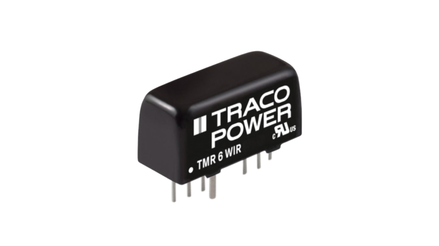 TRACOPOWER TMR 6WIR DC/DC-Wandler 6W 48 V dc IN, 9V dc OUT / 666mA Durchsteckmontage 1.6kV dc isoliert