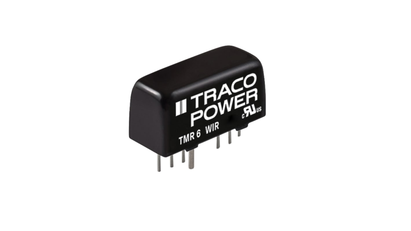 TRACOPOWER TMR 6WIR DC-DC Converter, 15V dc/ 400mA Output, 18 → 75 V dc Input, 6W, Through Hole, +100°C Max Temp