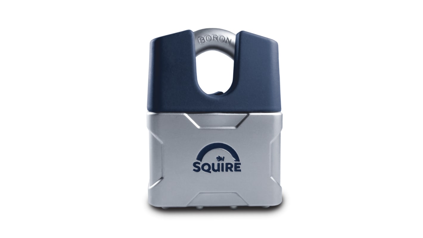 Squire Key Weatherproof Steel Steel Padlock, 9.5mm Shackle, 55mm Body