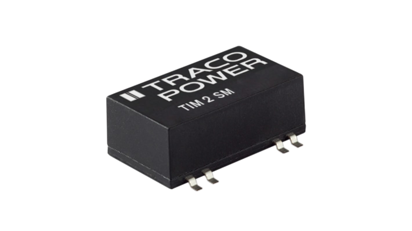 TRACOPOWER TIM 2 DC-DC Converter, 12V dc/ 167mA Output, 9 → 18 V dc Input, 2W, Surface Mount, +105°C Max Temp