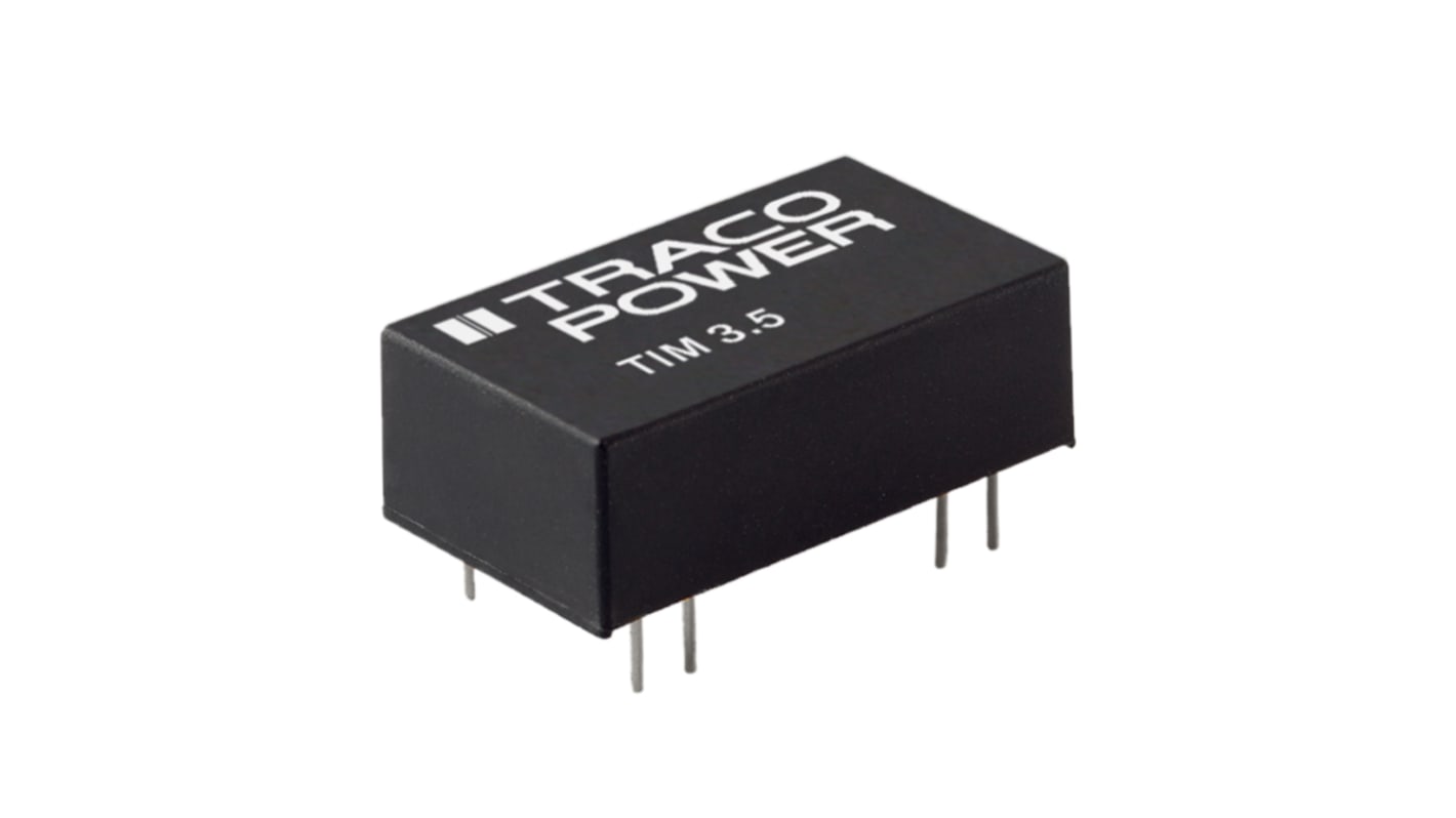TRACOPOWER TIM 3.5 DC/DC-Wandler 3.5W 9 V dc IN, 12V dc OUT / 292mA Durchsteckmontage 5kV ac isoliert
