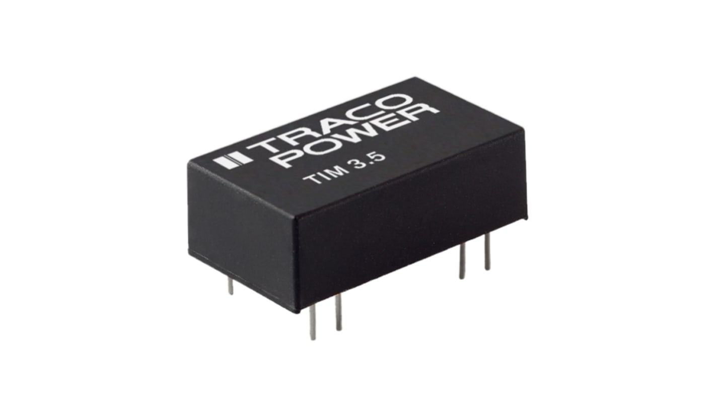 TRACOPOWER DC-DCコンバータ Vout：12V dc 9 → 18 V dc, 3.5W, TIM 3.5-1212