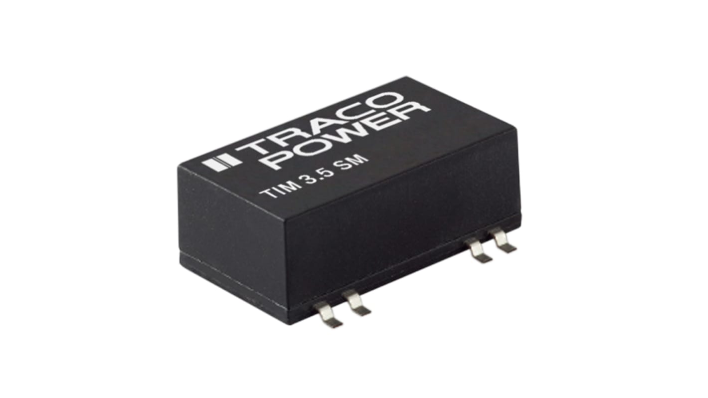 Convertisseur DC-DC TRACOPOWER, TIM 3.5, Montage en surface, 3.5W, 2 sorties, ±12V c.c., ±146mA