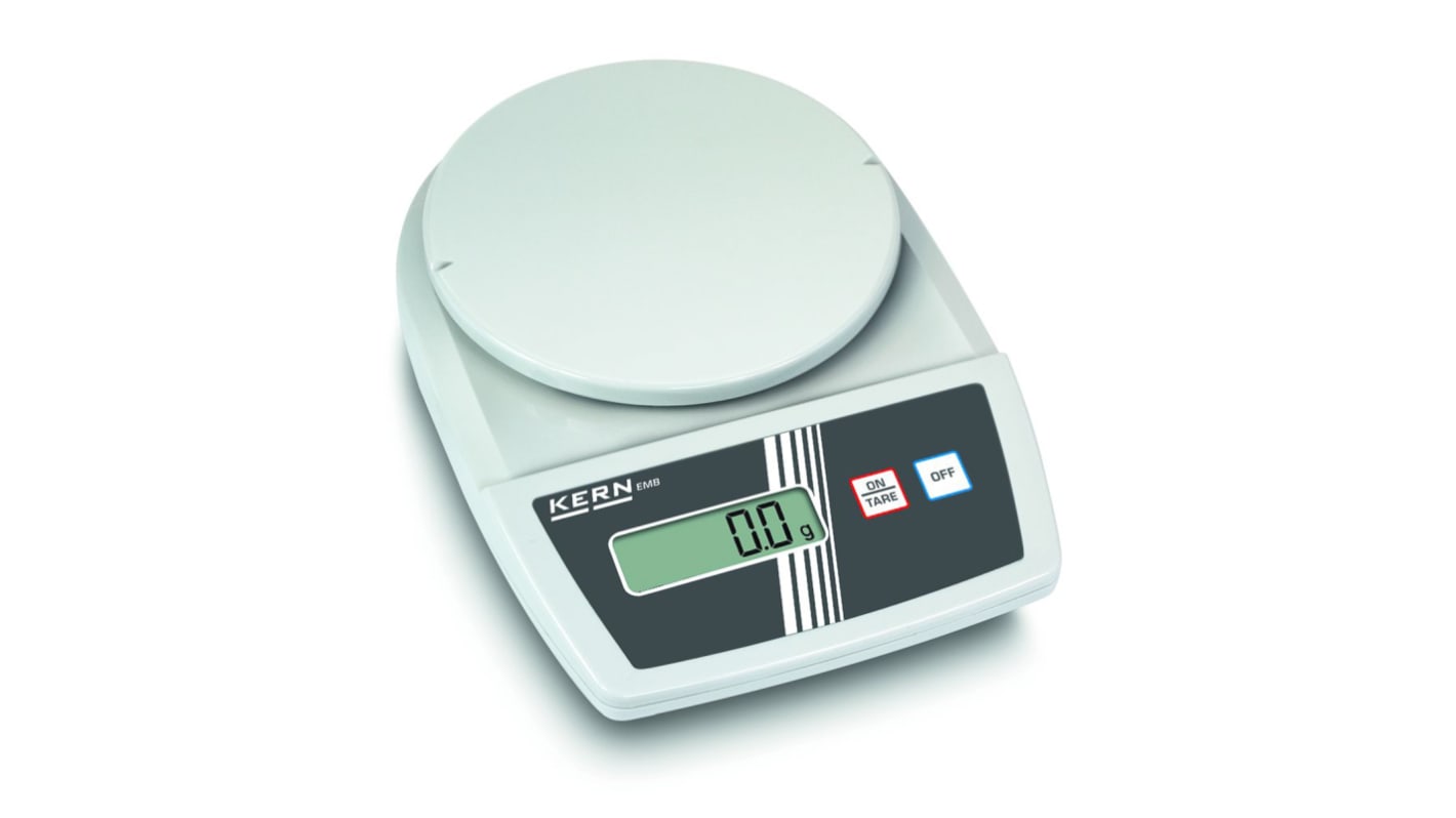 Kern EMB 3000-1 Precision Balance Weighing Scale, 3kg Weight Capacity, With RS Calibration