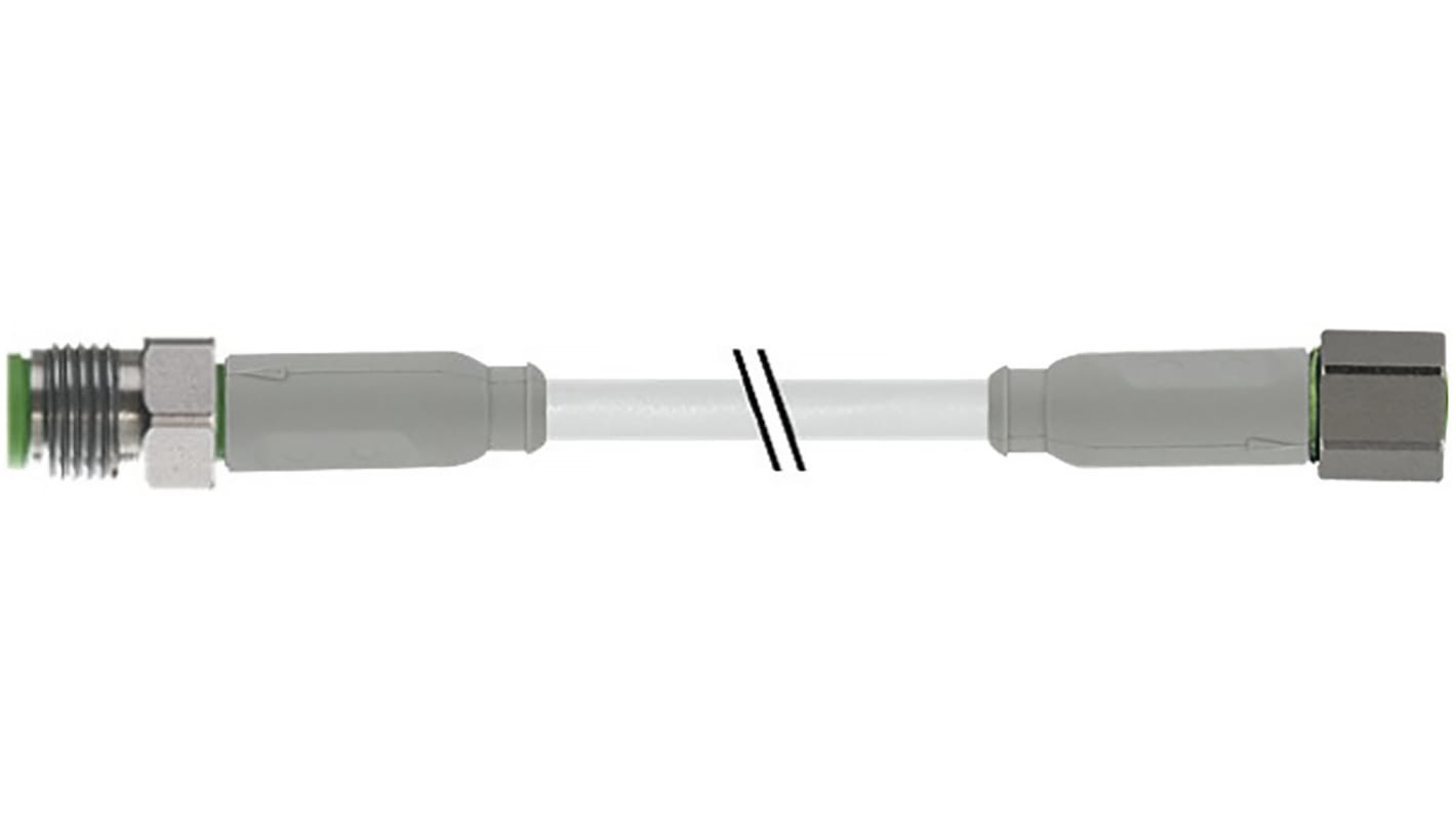 RS PRO konfektioniertes Sensorkabel 3-adrig, Buchse gerade / M8 Stecker gerade, Länge 5m