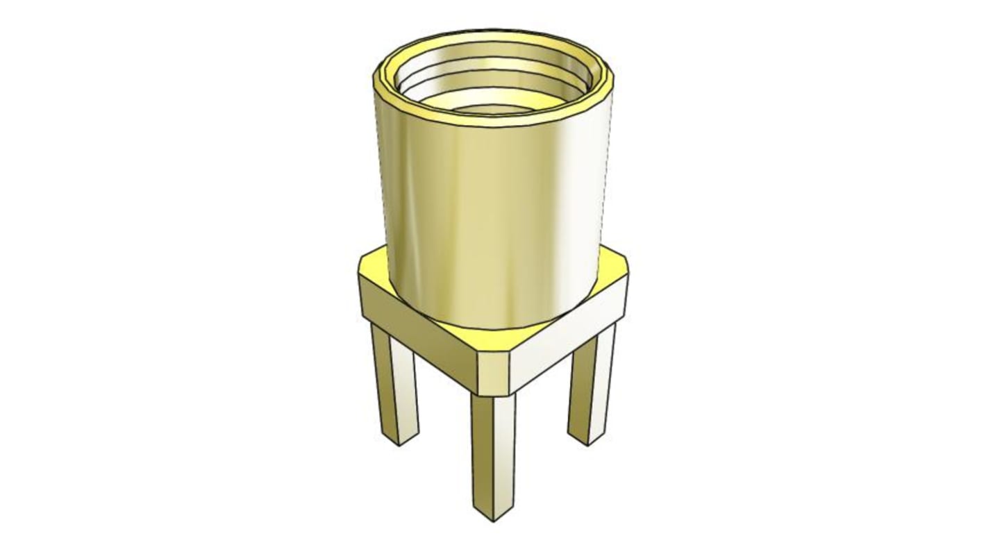 Samtec MMCX Series, jack Through Hole MMCX Connector, 50Ω, Solder Termination, Straight Body