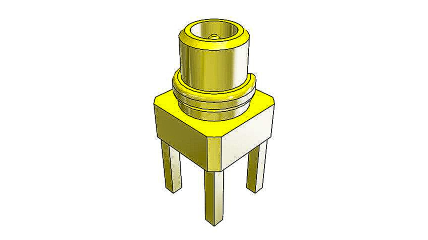 Connecteur MMCX Samtec Femelle Droit, raccordement A souder 50Ω Montage sur CI