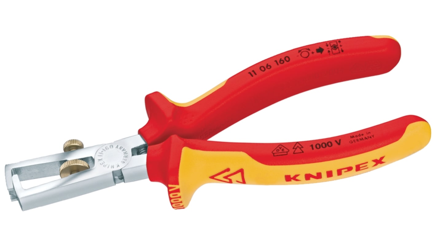 Knipex 11 06 160 Series Wire Stripper, 0 mm² Min, 10 mm² Max, 160 mm Overall