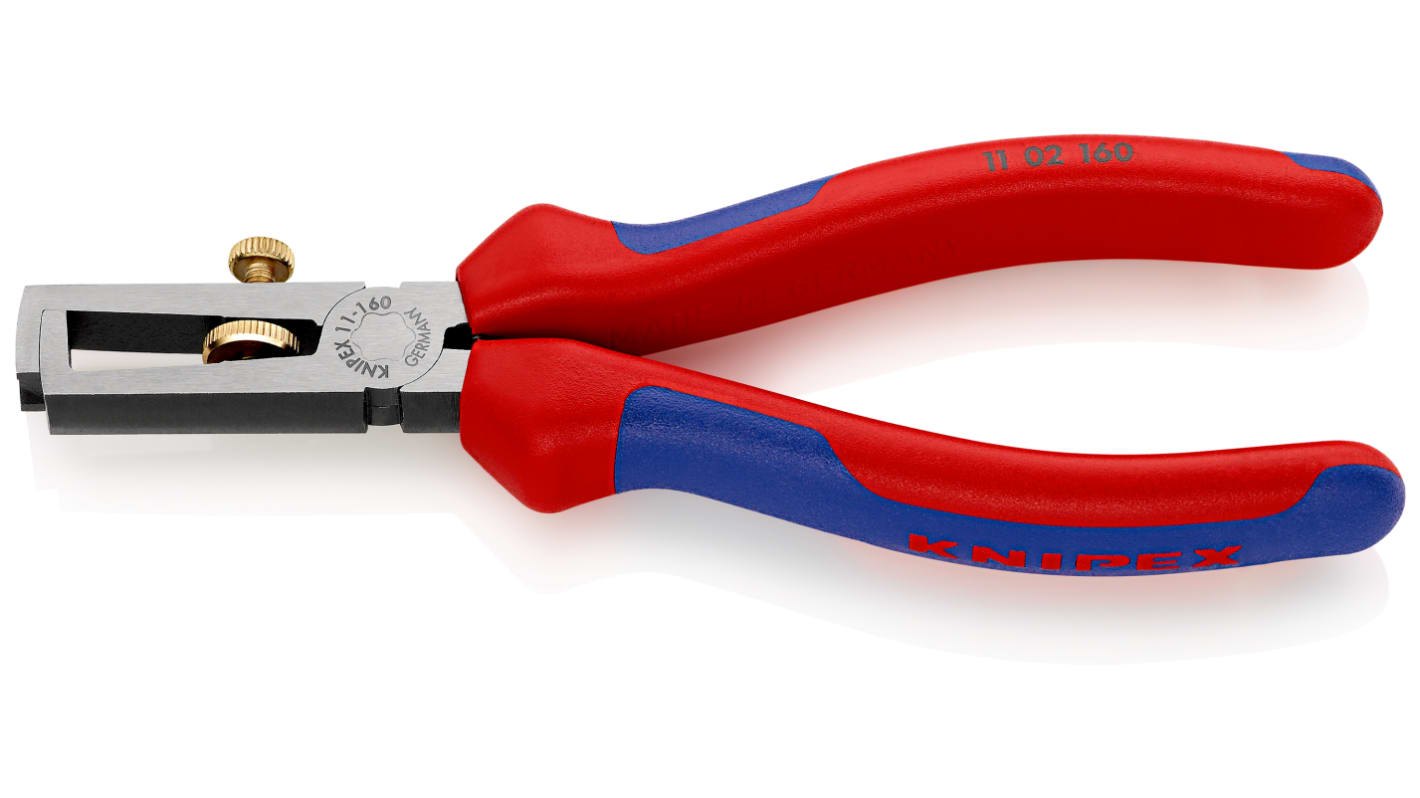 Knipex 11 02 160 Universalabisolierzange, Einadrig / Mehradrig 0.1 → 10mm², 160 mm