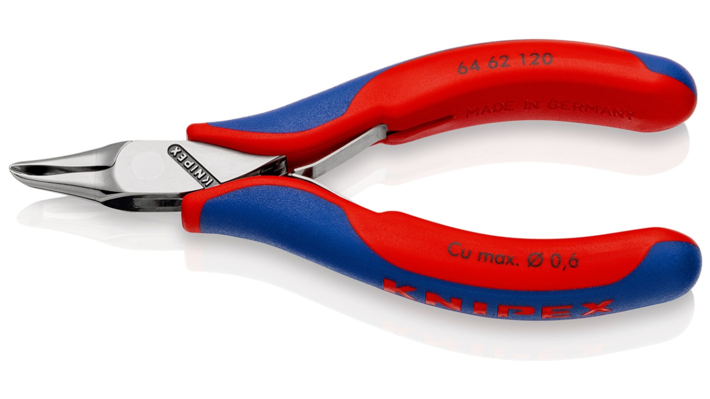 Knipex ニッパー 全体長さ：120 mm 最大切断能力：0.6mm, 64 62 120