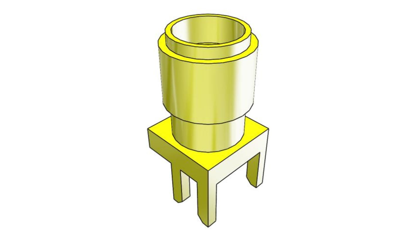 Samtec SMA Buchse Koaxialsteckverbinder SMA-Steckverbinder, Kantenmontage, Löt-Anschluss, 50Ω, Standard, , Gerade