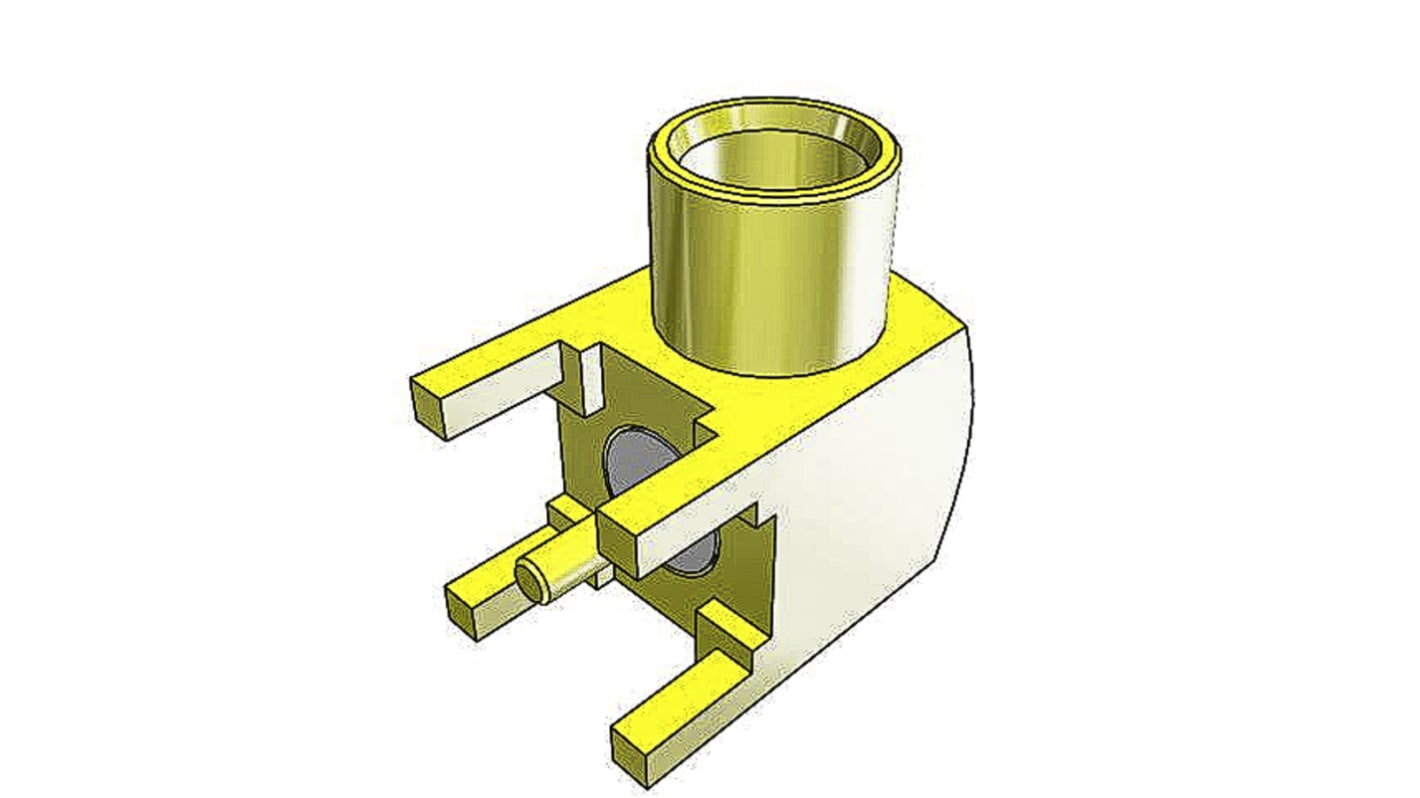 Samtec MCX Buchse Koaxialsteckverbinder MCX-Steckverbinder, Durchsteckmontage, Löt-Anschluss, für Koaxial-Kabel, 50Ω,