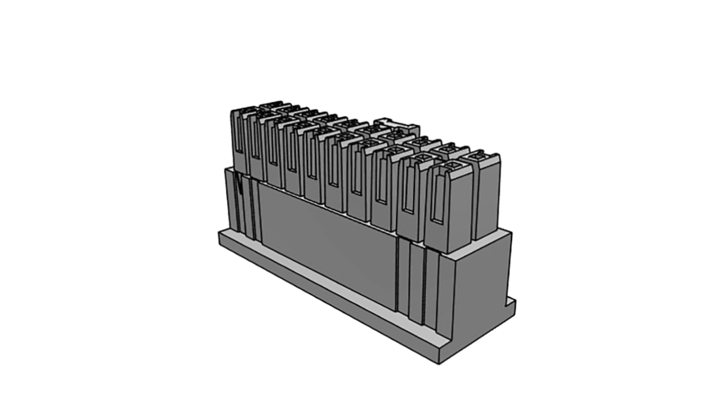 Corpo connettore Samtec Maschio, 20 vie, 2 file, passo 2.54mm