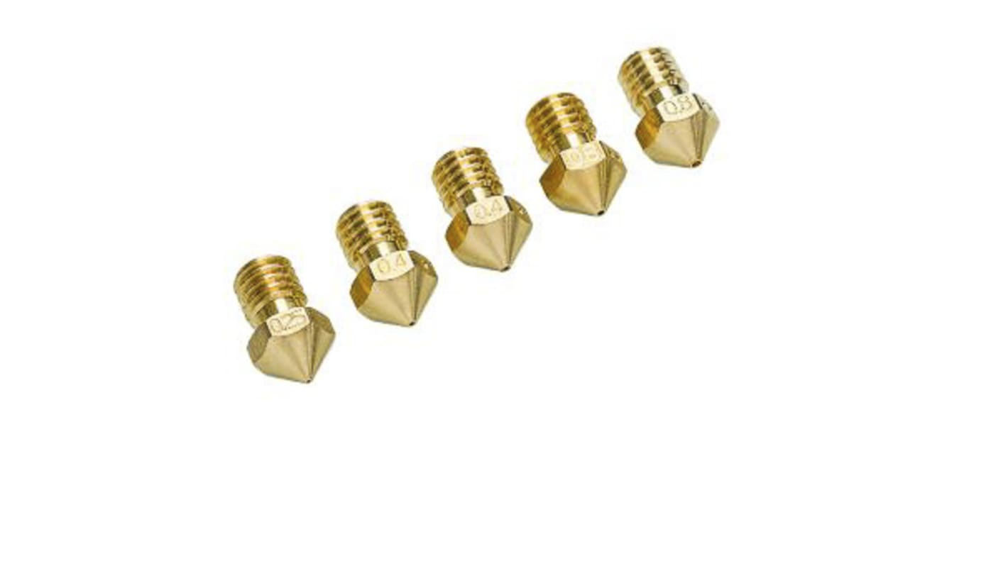 Ultimaker 2, 9528 Brass, 0.25 mm, 0.4 mm, 0.6 mm, 0.8 mm, Zestaw dysz