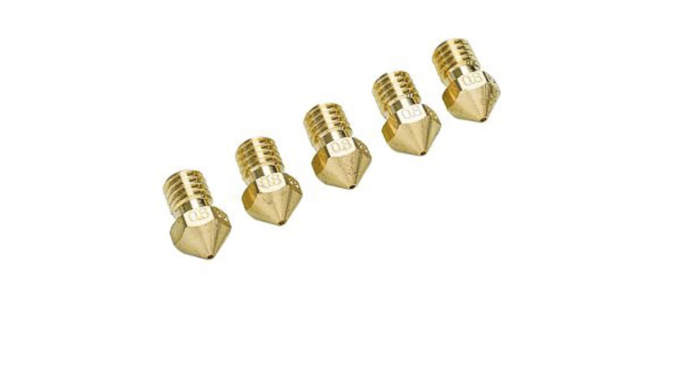 Ultimaker 2, 9527 Brass, 0.8mm, Zestaw dysz