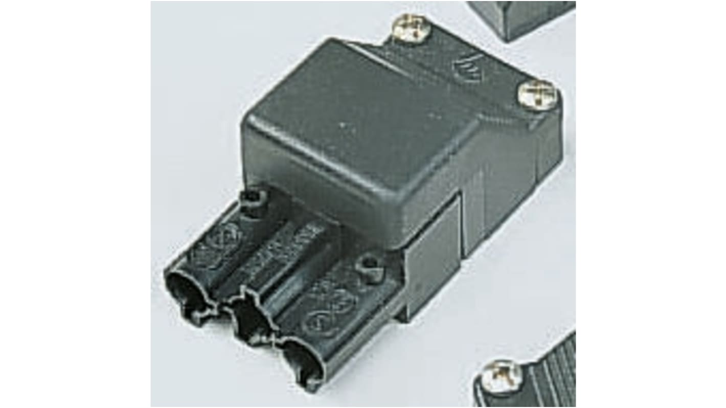 Wieland Buchse ST18 Leuchtensteckverbinder, Stecker, 16A, Schwarz, 1.5 mm²