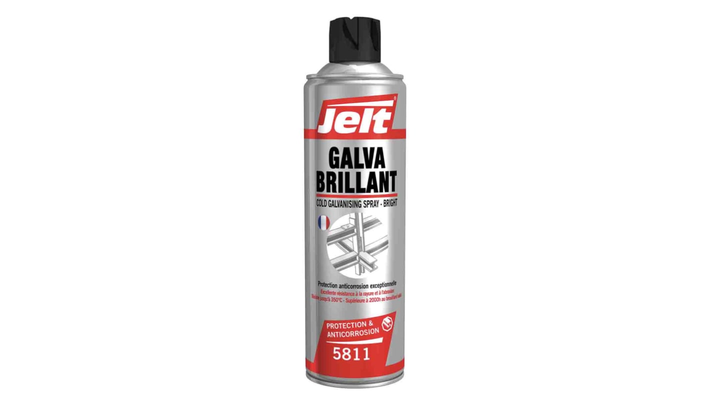 Vernice spray galvanizzata lucida Jelt Galva Brillant, col. Grigio, 650/500ml