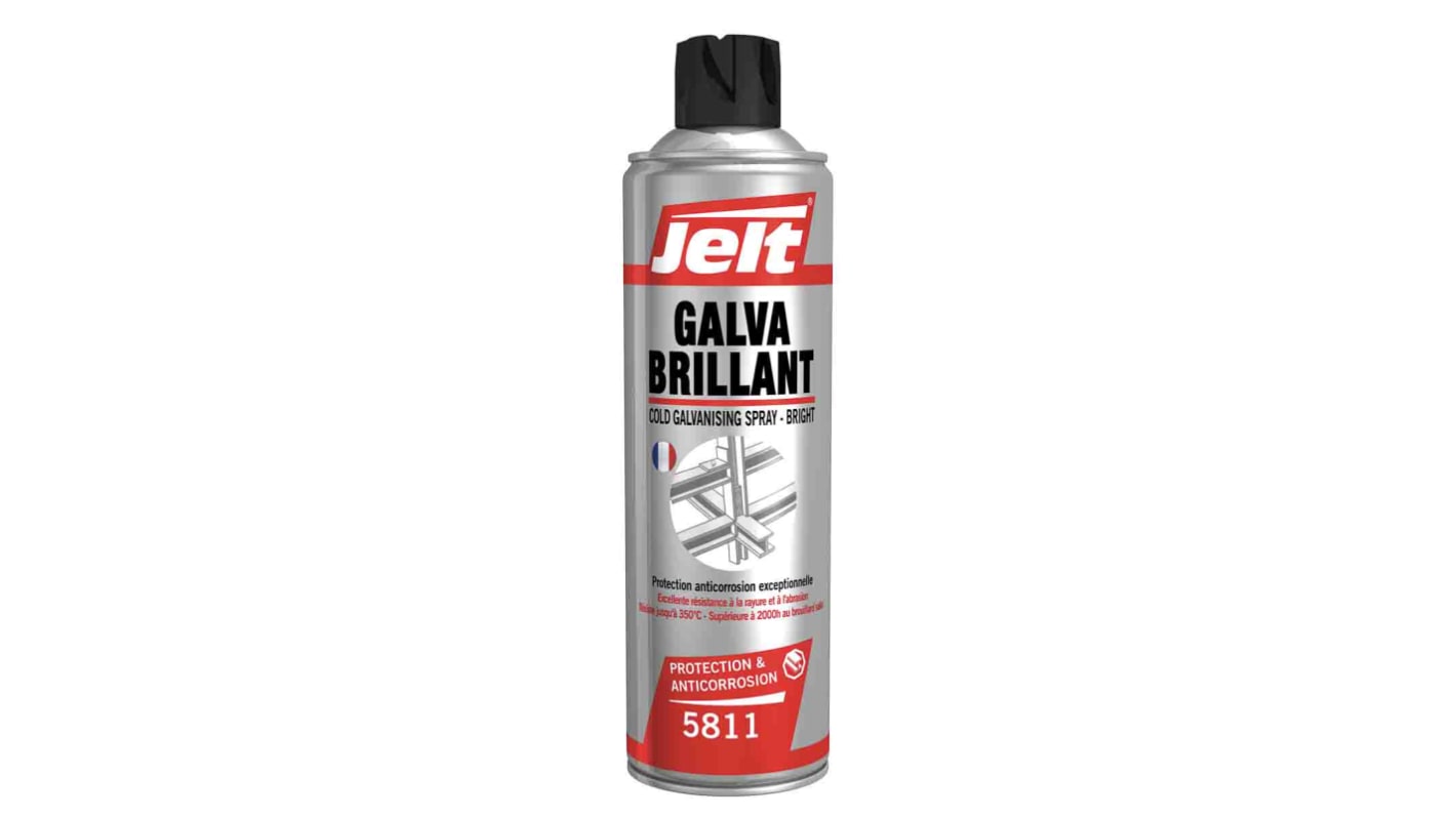 Jelt 650/500ml Grey Gloss Galvanised Spray Paint