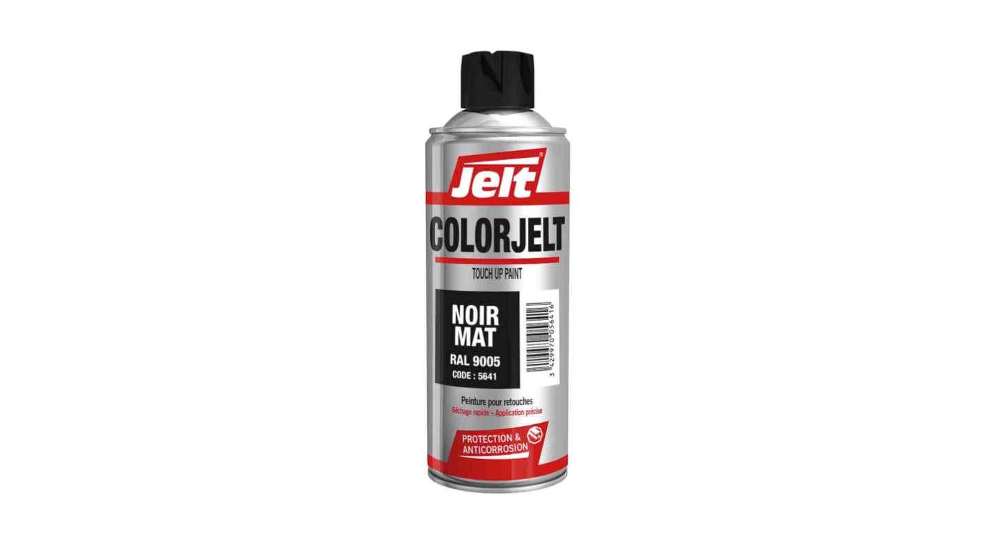 Peinture aérosol Jelt, Noir Mat, 400ml