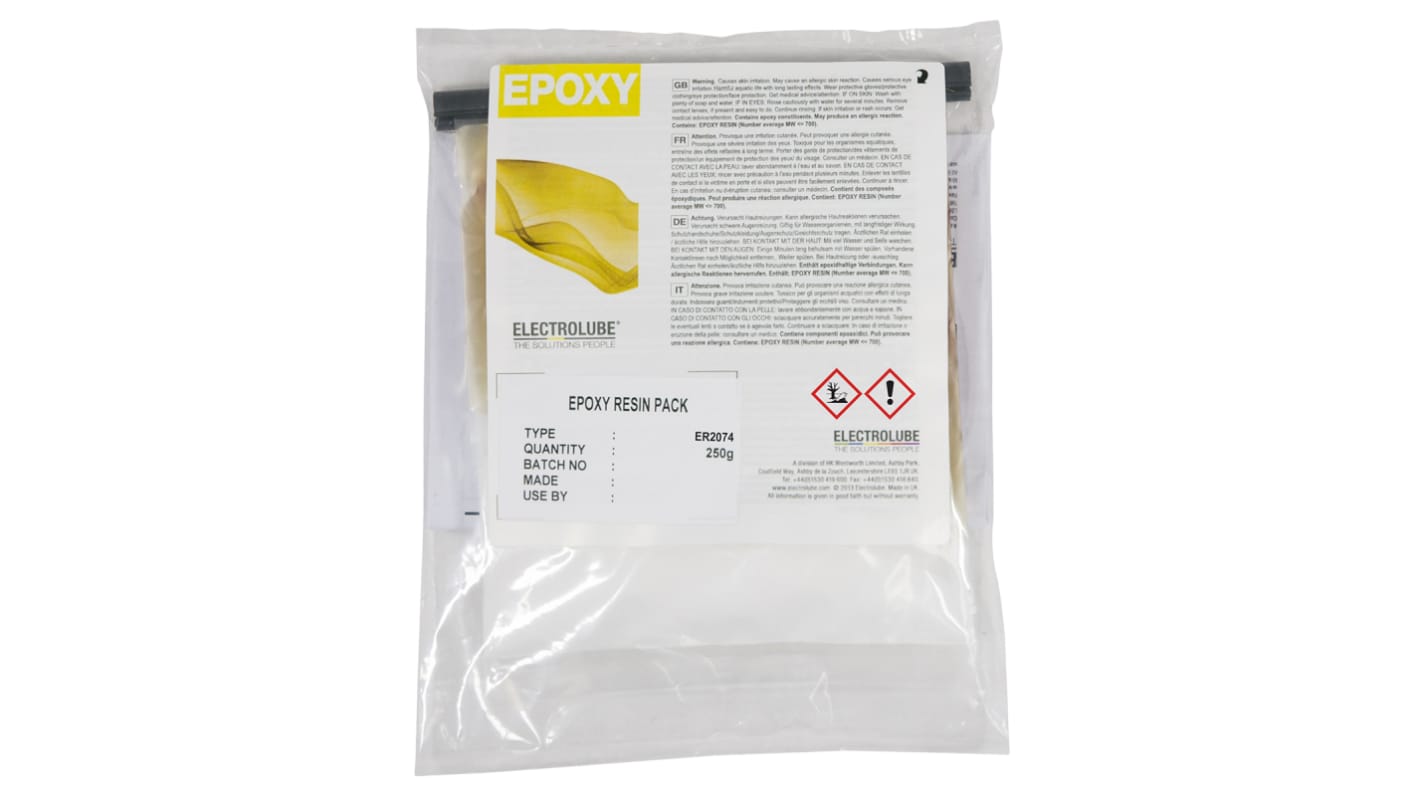 Electrolube ER2074 2K Epoxidkleber Weiß, Beutel 250 g