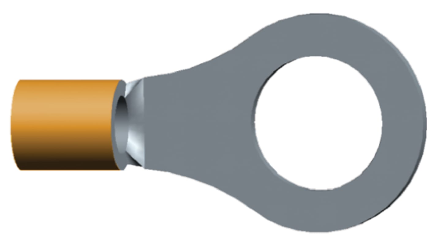 TE Connectivity, STRATO-THERM Crimp Ring Terminal, M8 Stud Size, 2.6mm² to 6.6mm² Wire Size