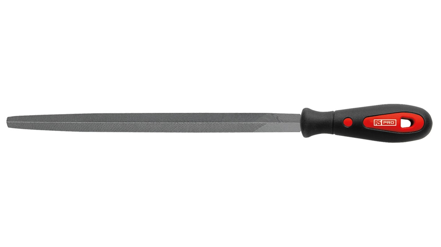 RS PRO 300mm, Second Cut, Three Square Engineers File With Soft-Grip Handle