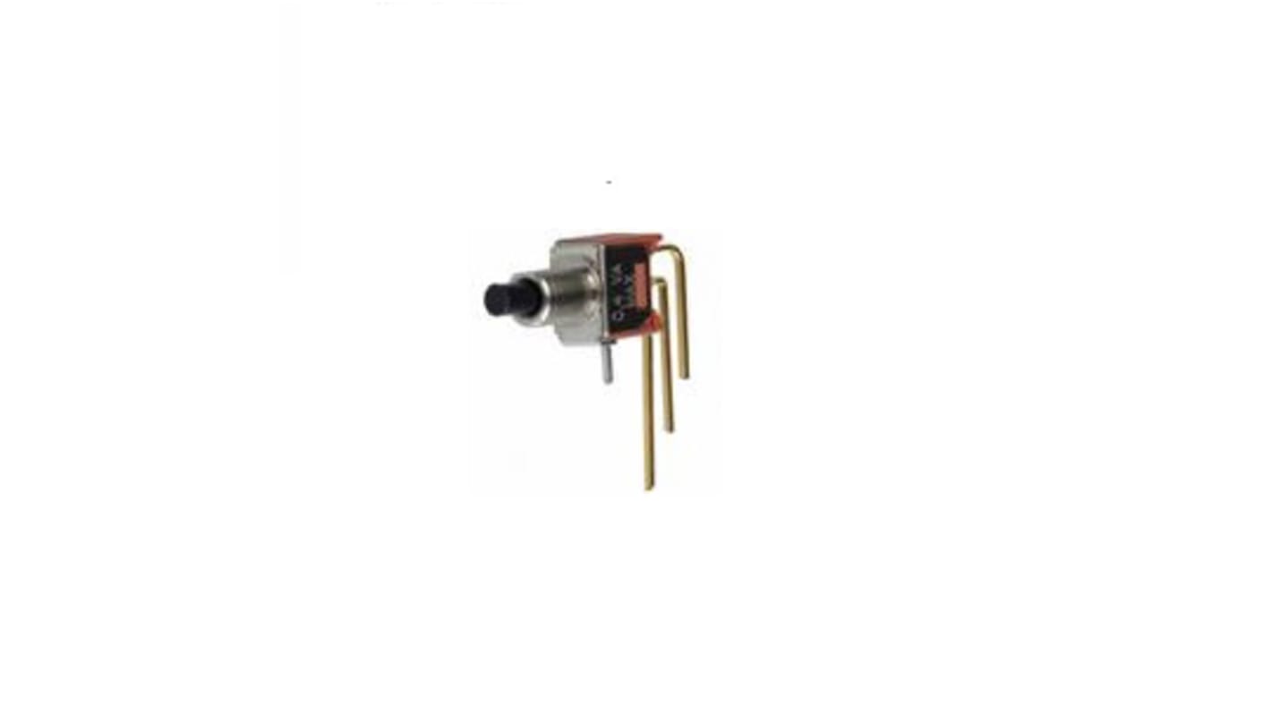 C & K Push Button Switch, Momentary, PCB, SPDT, 20V ac/dc