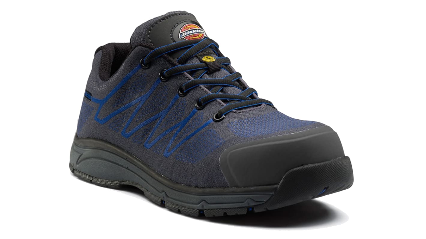 Dickies Blue/Grey ESD Safe Composite Toe Cap Safety Shoes, UK 8, EU 42