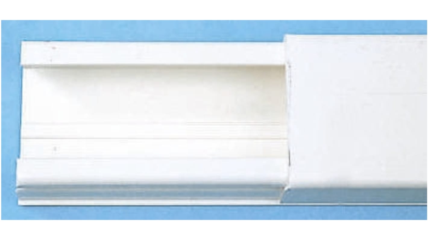 Legrand DLP White Mini Trunking - Closed Slot, W32 mm x D20mm, L2m, PVC