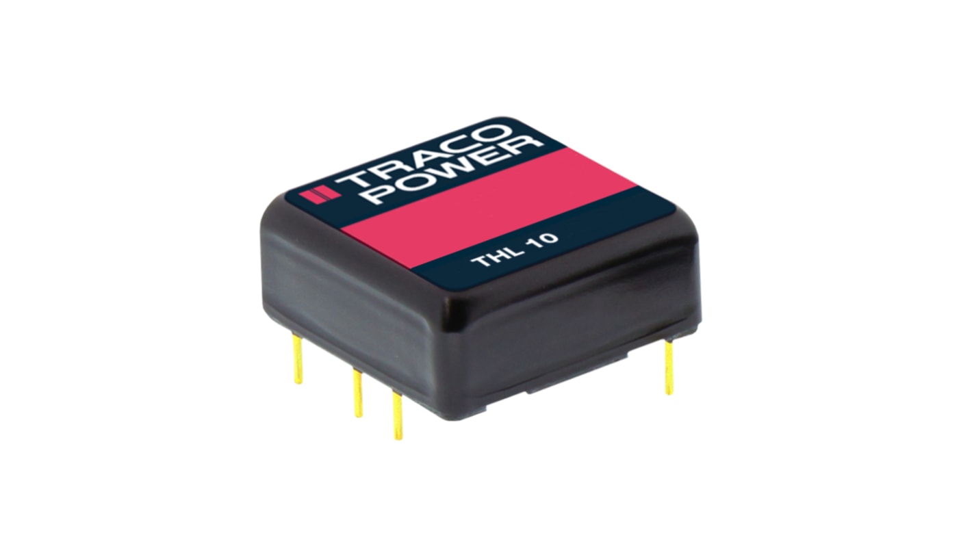 TRACOPOWER THL 10 DC/DC-Wandler 10W 24 V dc IN, 12V dc OUT / 830mA Durchsteckmontage 1.5kV dc isoliert