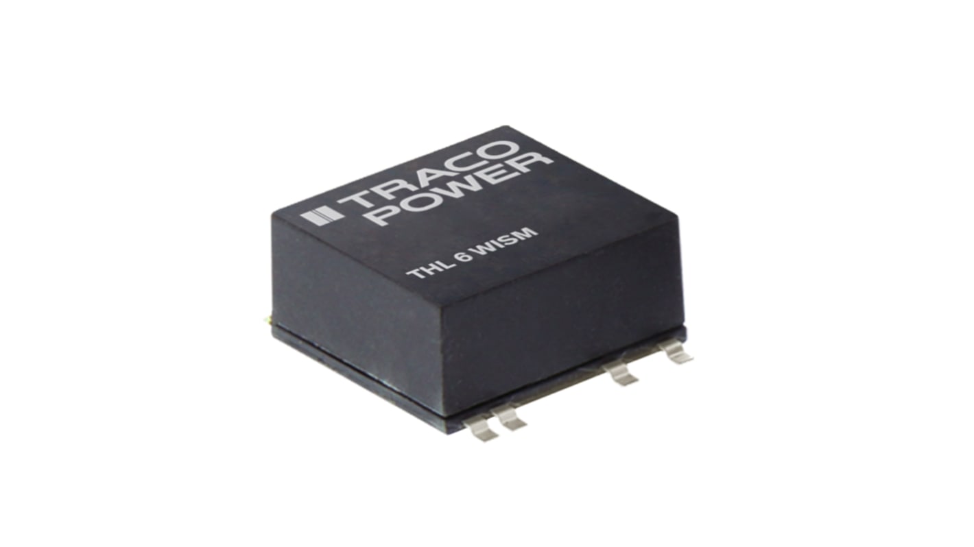 TRACOPOWER THL 6WISM DC/DC-Wandler 6W 24 V dc IN, 3.3V dc OUT / 1.45A Oberflächenmontage 1.5kV dc isoliert