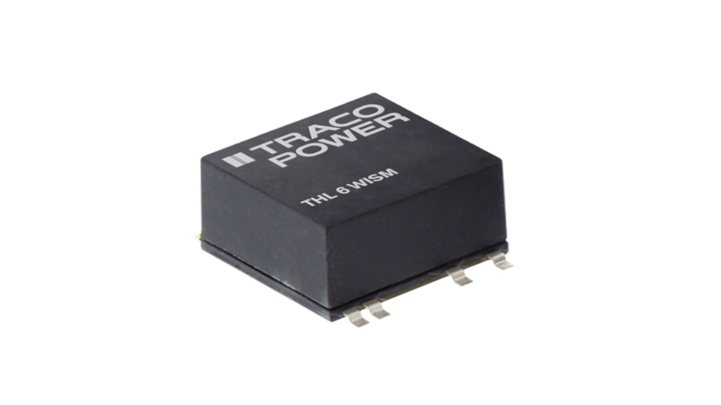 Convertisseur DC-DC TRACOPOWER, THL 6WISM, Montage en surface, 6W, 2 sorties, ±15V c.c., ±200mA