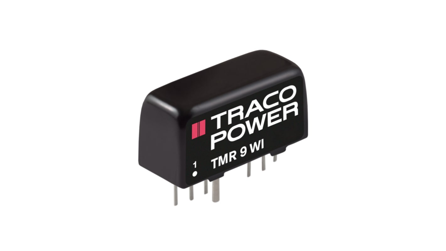 TRACOPOWER DC-DCコンバータ Vout：15V dc 18 → 75 V dc, 9W, TMR 9-4813WI