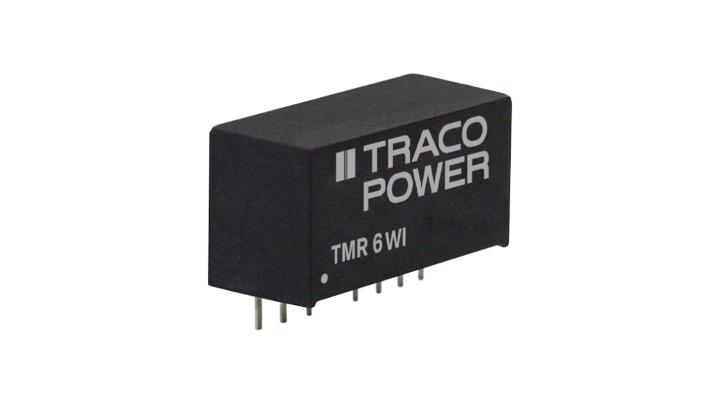 TRACOPOWER TMR 6WI DC-DC Converter, 24V dc/ 250mA Output, 18 → 36 V dc Input, 6W, Through Hole, +65°C Max Temp