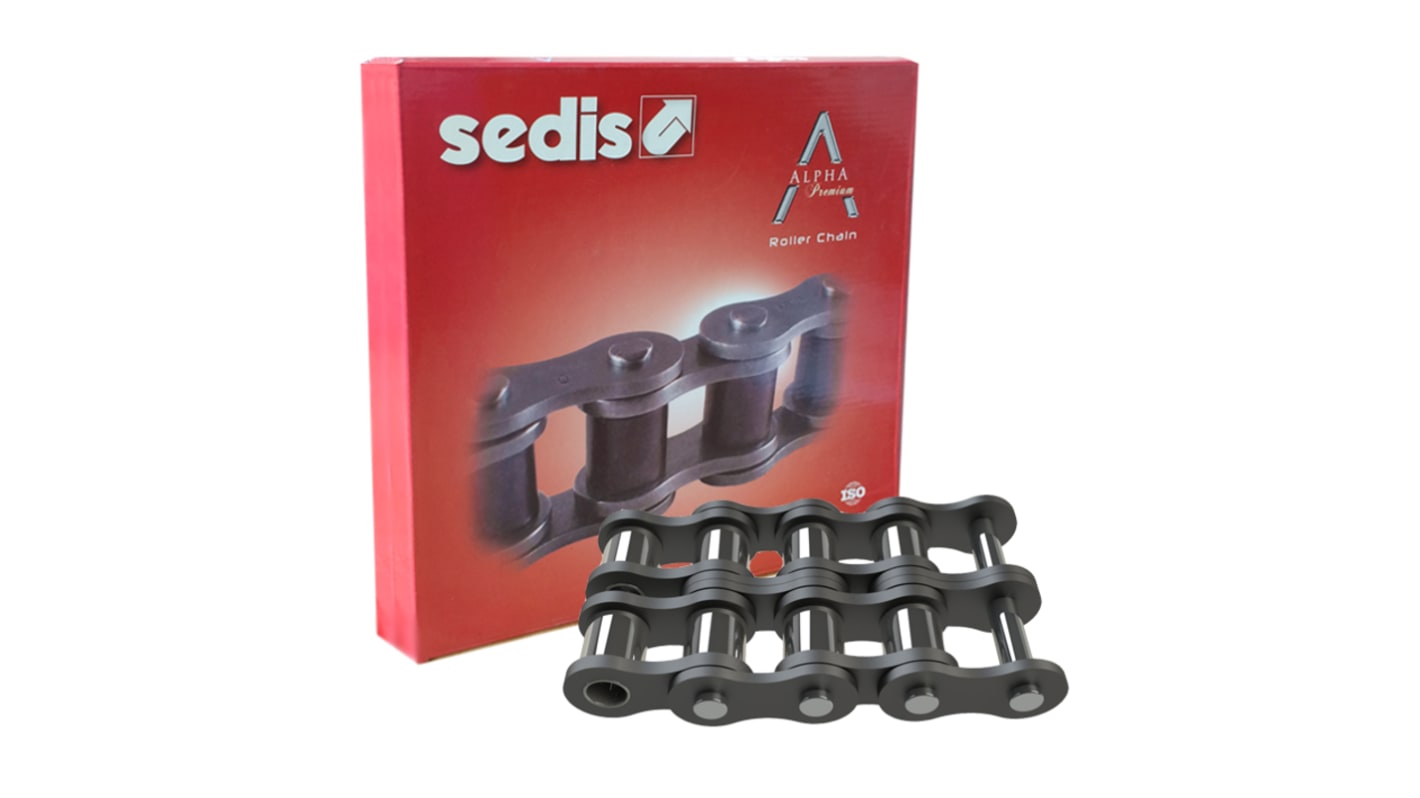 Sedis 08B-2 Duplex Roller Chain, 5m, ALPHA