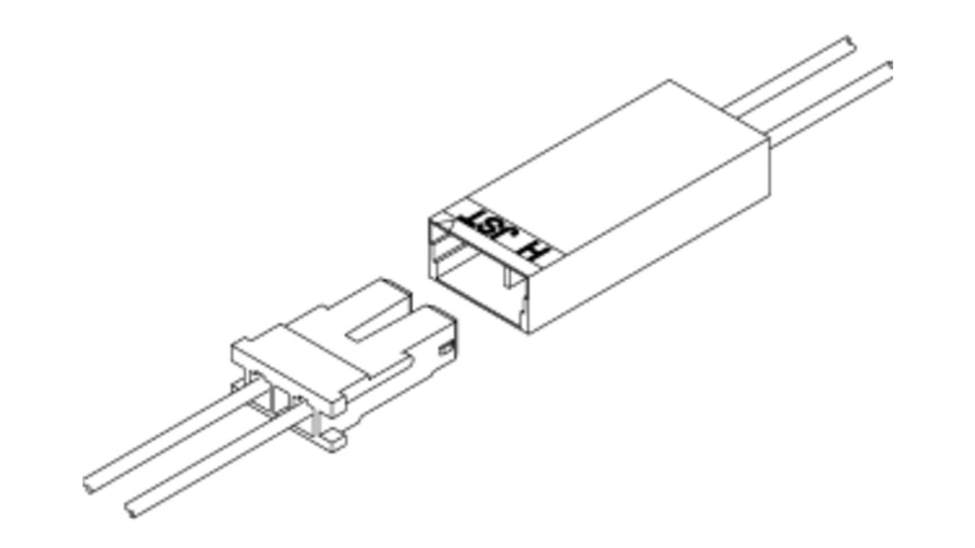 JST SBHSM Crimp-Anschlussklemme für BHS- und BHT-Steckverbindergehäuse, Stecker, 0.08mm² / 0.22mm², Zinn Crimpanschluss