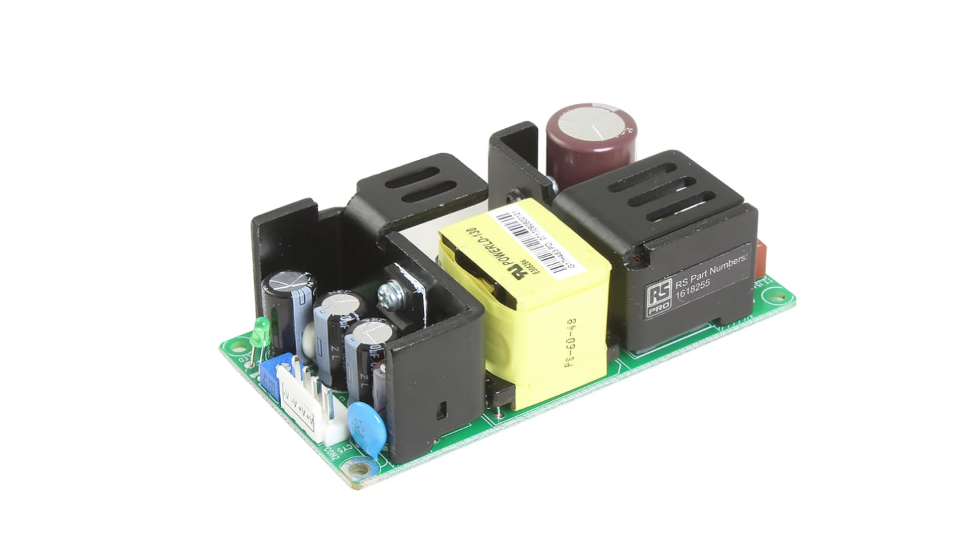 RS PRO Switching Power Supply, 24V dc, 1.9A, 45.6W, 1 Output, 90 → 264V ac Input Voltage