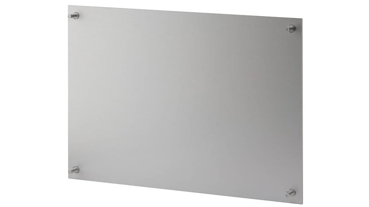 Panel Bopla de Aluminio de color Natural, 124 x 168 x 12mm, para usar con Carcasas Ultrapult