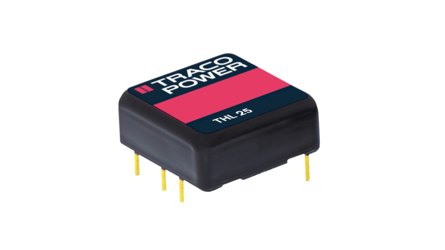 TRACOPOWER THL 25 DC-DC Converter, 12V dc/ 2.09A Output, 18 → 36 V dc Input, 25W, Through Hole, +80°C Max Temp