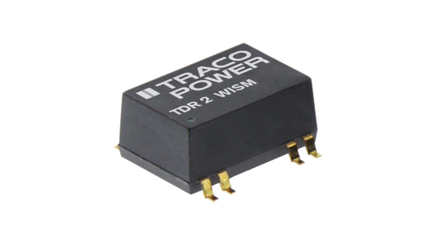 TRACOPOWER DC-DCコンバータ Vout：5V dc 18 → 75 V dc, 2W, TDR 2-4811WISM