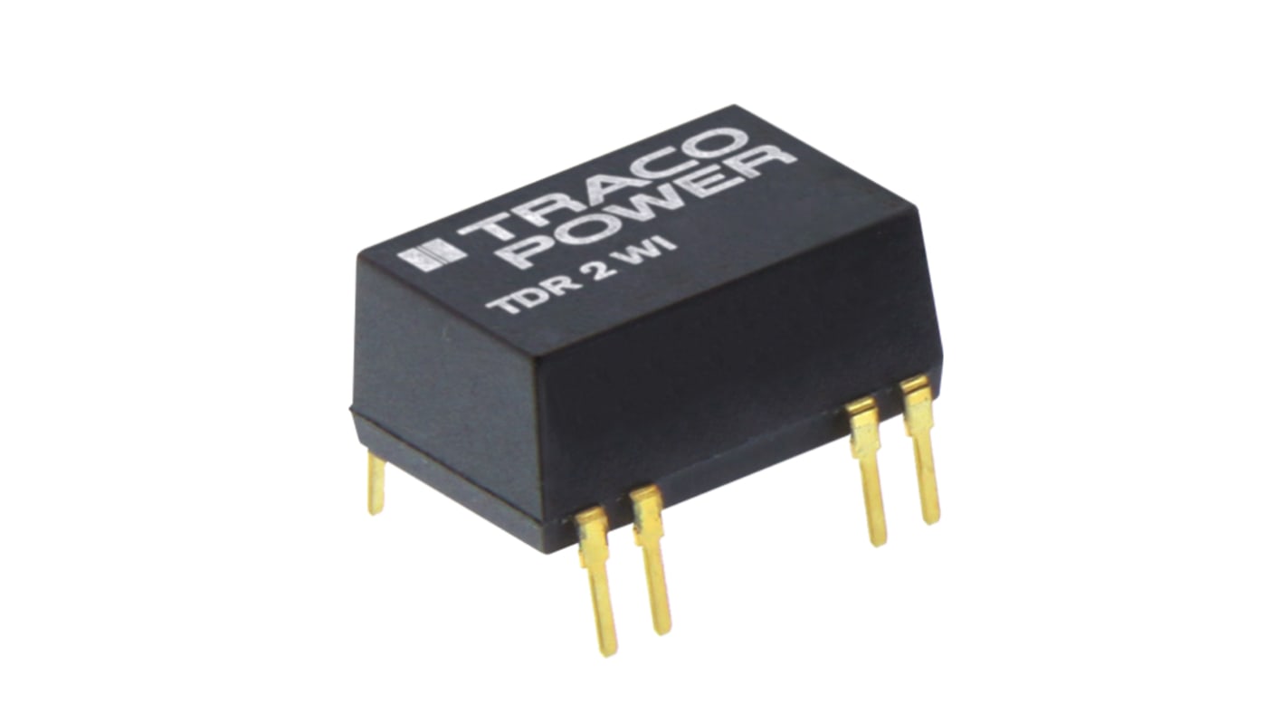 TRACOPOWER TDR 2WI DC-DC Converter, ±12V dc/ ±83mA Output, 9 → 36 V dc Input, 2W, Through Hole, +85°C Max Temp