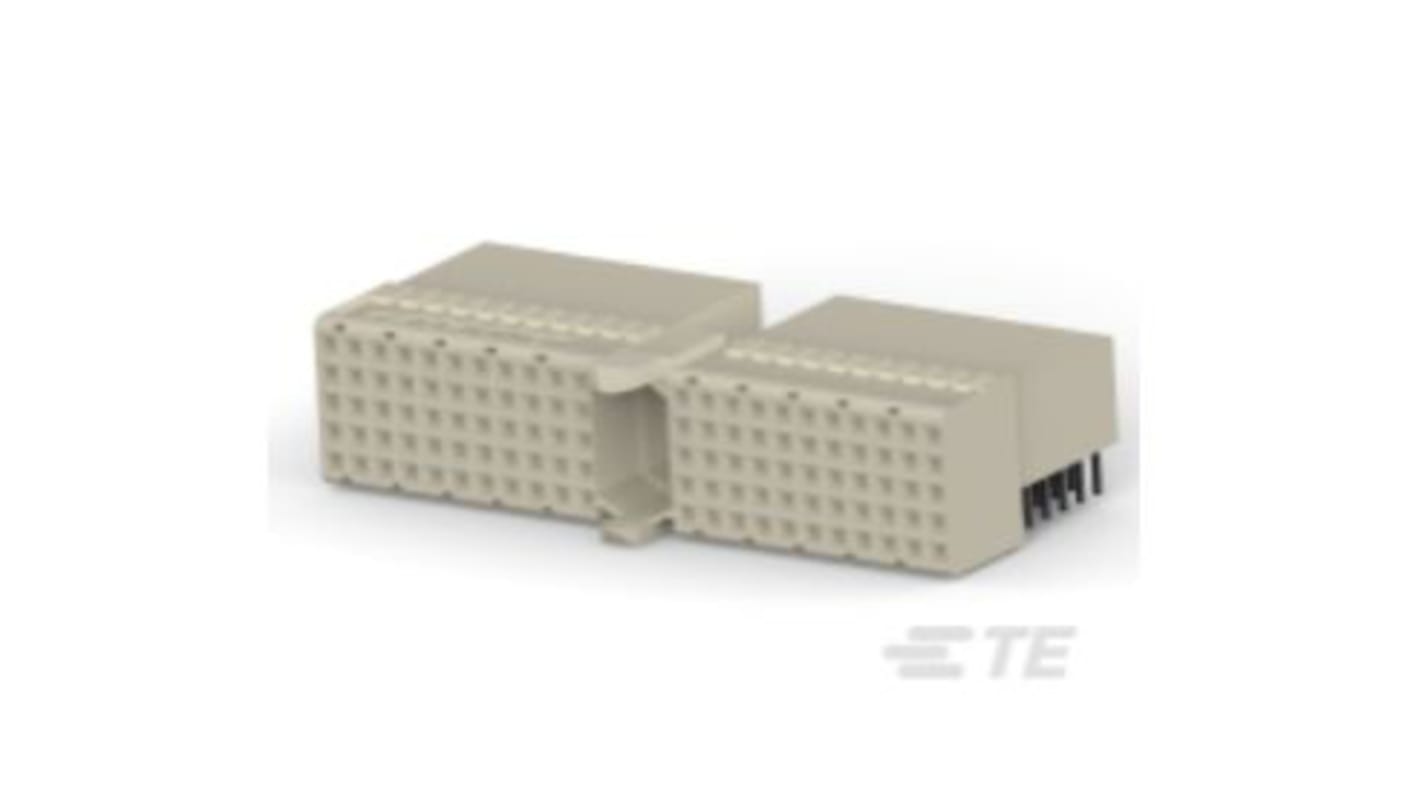 Conector de backplane TE Connectivity, Serie Z-PACK HM, paso 2mm, 110 vías, 5 filas, Ángulo de 90° , Hembra, Presión,