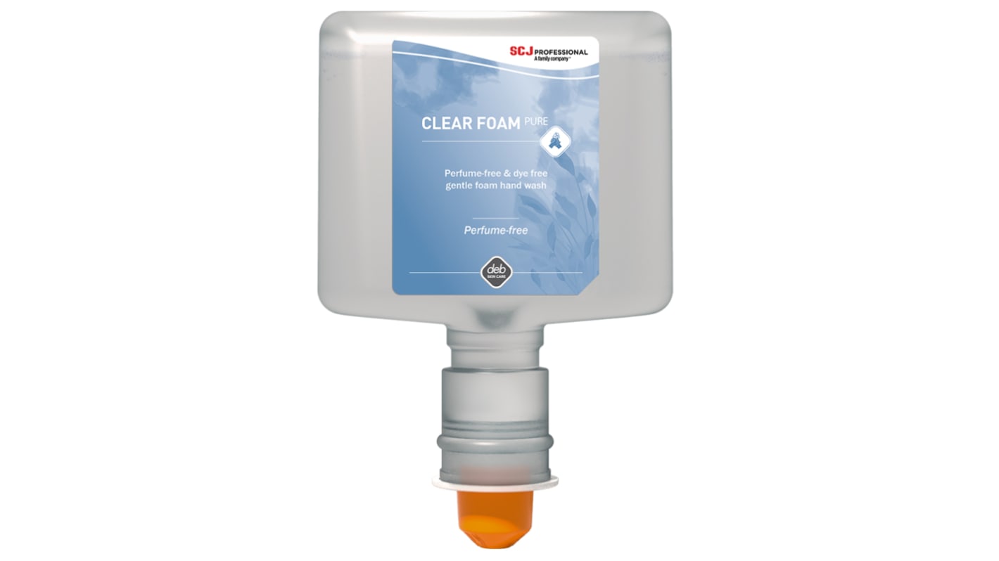 SCJ Professional Clear FOAM Schäumender Handreiniger,  Geruchlos , Kartusche, transparent, 1,2L (TF)