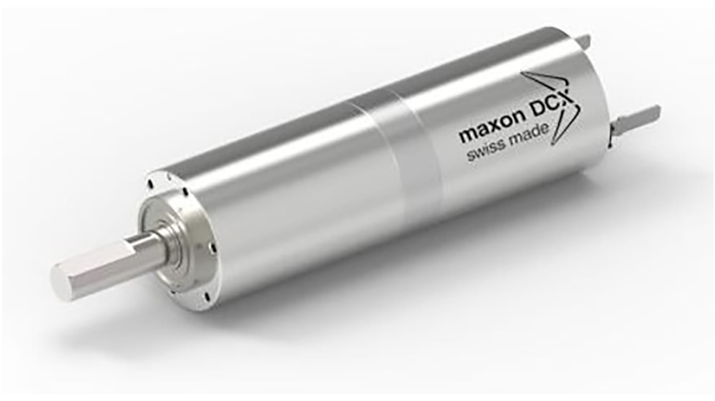 Maxon Brushed Geared DC Geared Motor, 22.7 W, 12 V dc, 3.3 Nm, 3.8 Nm, 43 rpm, 6mm Shaft Diameter